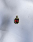Garnet & Tsavorite 18K Gold Pendant
