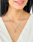 Shriyle Colorstone Gold Plated Silver 925 Necklace