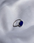 Lapis Lazuli 18K White Gold Ring