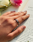 Gemstone Multi Sapphire & Diamond Sterling Silver Heart Ring