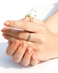 Band everyday style Multi Gemstones silver 925 ring