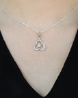 diamond pendant, silver diamond pendant, diamond silver pendant, luxurious pendant, white silver pendant, diamond flower pendant, silver flower pendant
Stylish Modern Diamond Silver 925 Flower Pendant