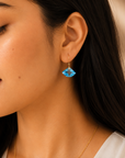 Keu Blue Topaz Earrings