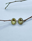 Everyday wear earrings Lemon Quartz Silver 925 Studs