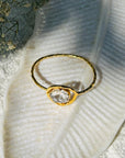 Crystal 18K Gold Plated 925 Silver Bracelet