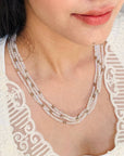 Gemstone Beads Rainbow Moonstone Silver 925 necklace