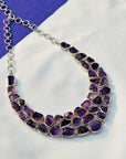 Gemstone Amethyst Silver 925 Necklace