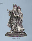 Silver 925 Radha Krishna Idol Artifact