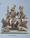 Silver 925 Shiv Parivar Murti Artifact