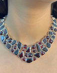 Zyra Garnet Silver 925 Necklace
