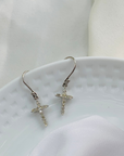 Modern stylish Glitzy Diamond Silver 925 Earrings
