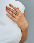 Colorstone 18K Gold Ring