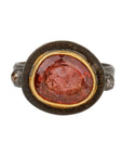 Handmade Rustic Tourmaline Ring