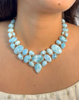 Velora Larimar Silver 925 Necklace