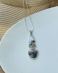 Gemstone Abalone Silver 925 Pendant
