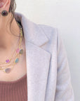 Jenson Colorstone 18K Gold Plated Silver 925 Necklace