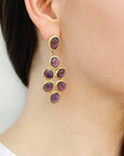 Larry Amethyst Silver 925 Earrings
