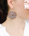 Emma Garnet Silver 925 Earrings