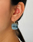 Labradorite 18K Gold Earrings