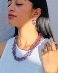 Gemstone Amethyst Silver 925 Necklace