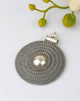 silver pendant, antique pendant, sterling silver pendant, oxidised pendant, buy pendants online, large pendants