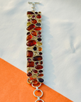 Gemstone Color Stone Silver 925 Bracelet