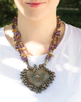 Vija Amethyst & Citrine Silver 925 Pendant Necklace