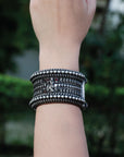 Clarion Silver Thick Bracelet