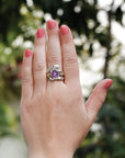 Sneer Silver and Ruby Ring