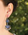 Nilofer Lapis Lazuli Silver 925 Earrings