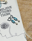 Gemstone Blue Topaz Silver 925 Earrings