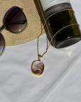 Gemstone Rutile 18K Gold Plated Silver 925 Pendant