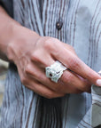 Pink Tourmaline Silver 925 Ring Festive