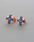 Sapphire Diamond Studs