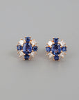 Sapphire Diamond Studs