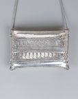 Extravagant Radiant Silver Clutch