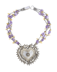 Vija Amethyst & Citrine Silver 925 Pendant Necklace