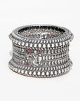 Clarion Silver Thick Bracelet