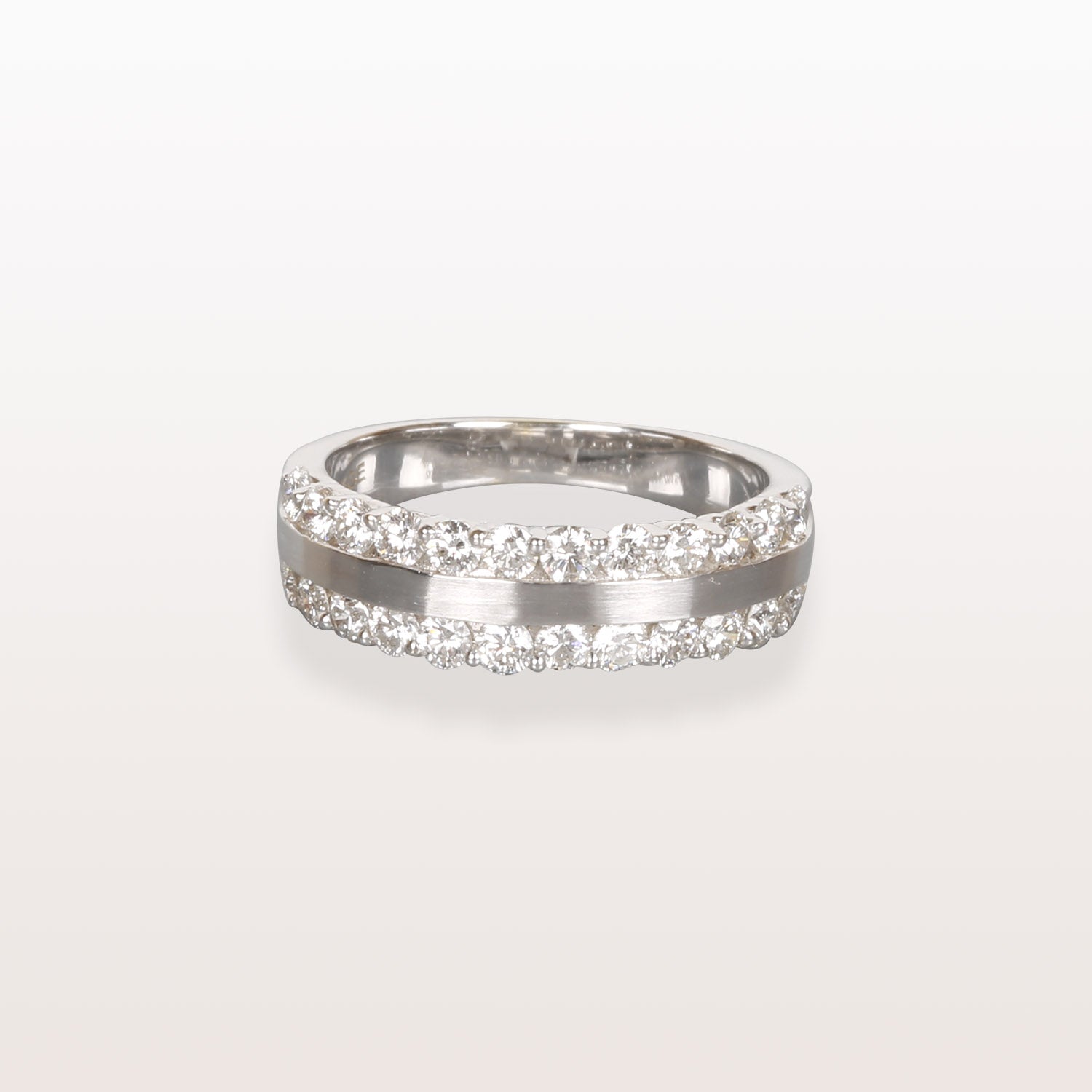 2 Channel Diamond Ring