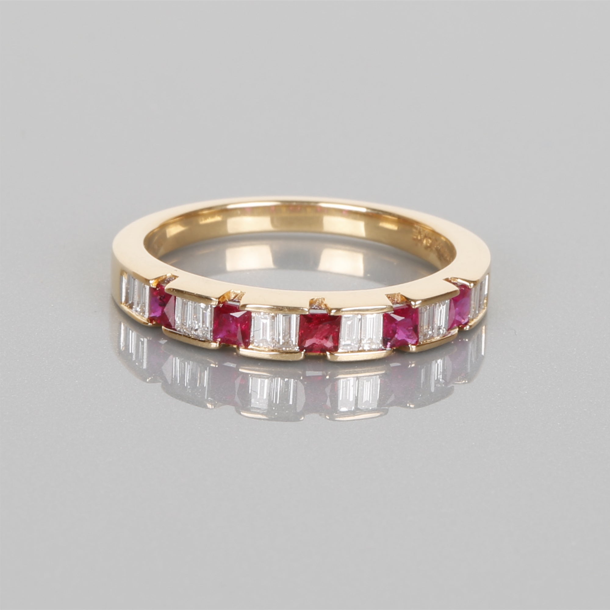 Ruby & Diamond Eternity Band