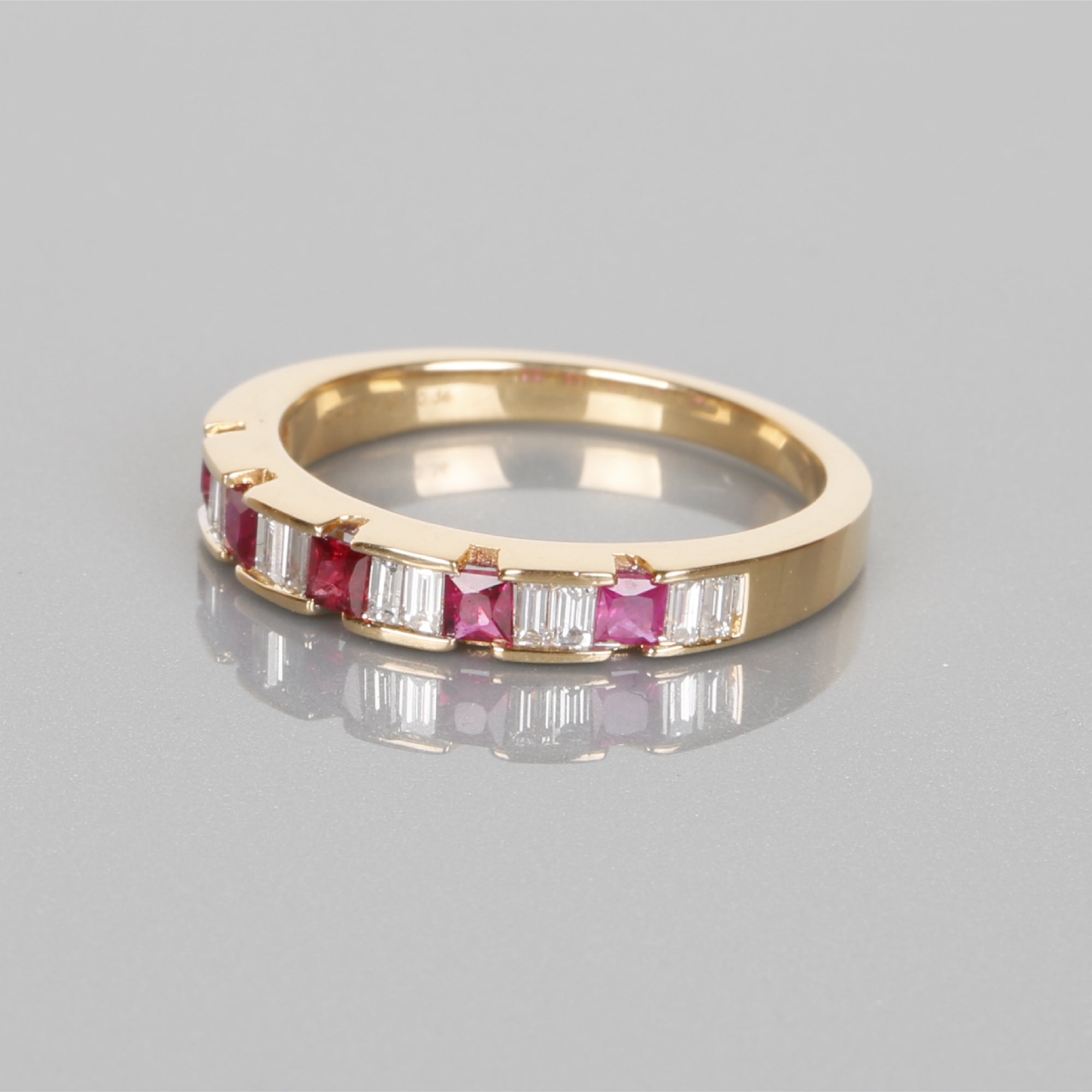 Ruby & Diamond Eternity Band