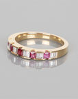 Ruby & Diamond Eternity Band