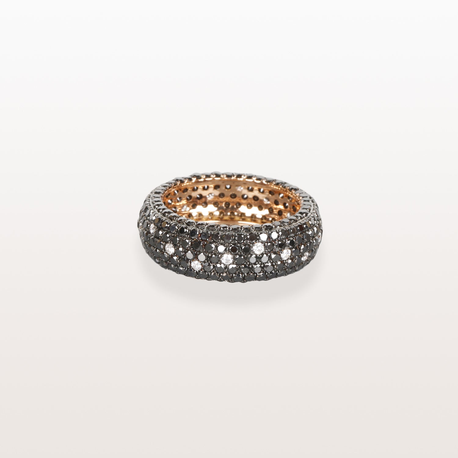 Black & White Pave Diamond Band