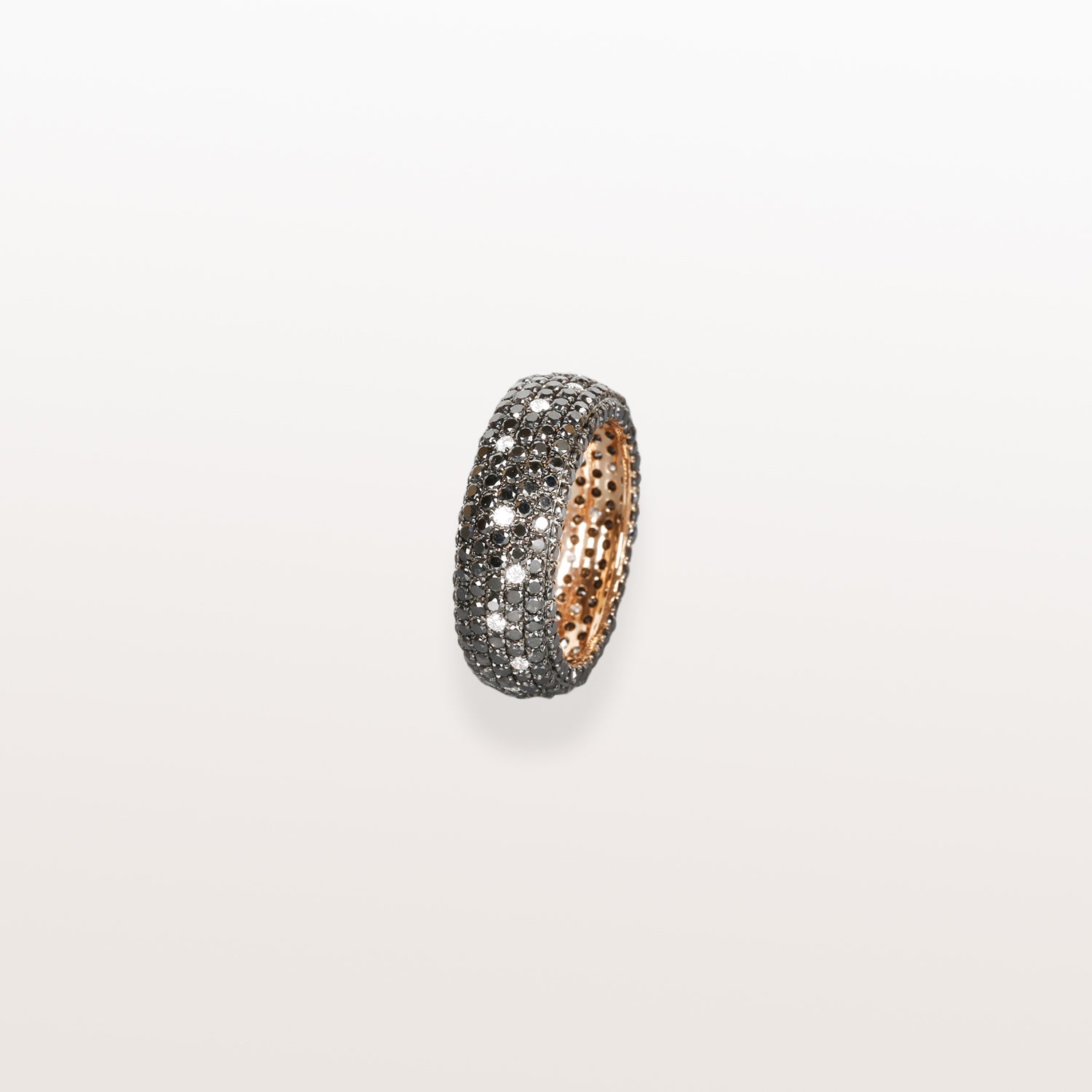 Black & White Pave Diamond Band