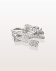 Crossover Diamond Ring