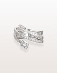 Crossover Diamond Ring