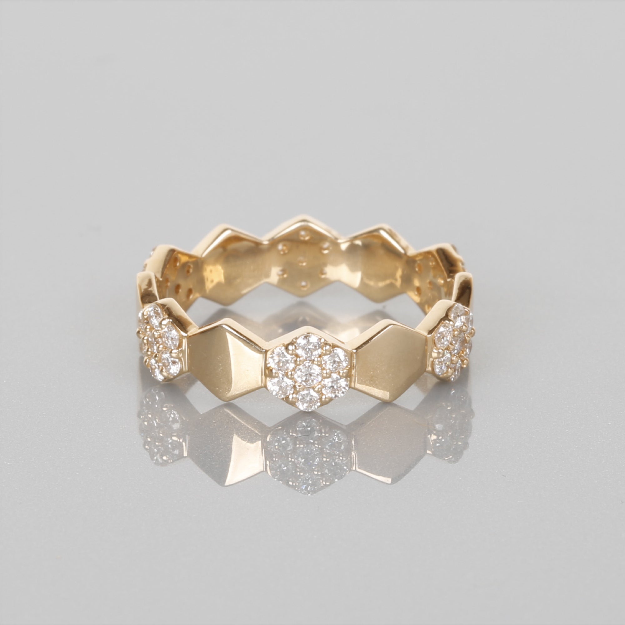 Stepping Diamond Ring