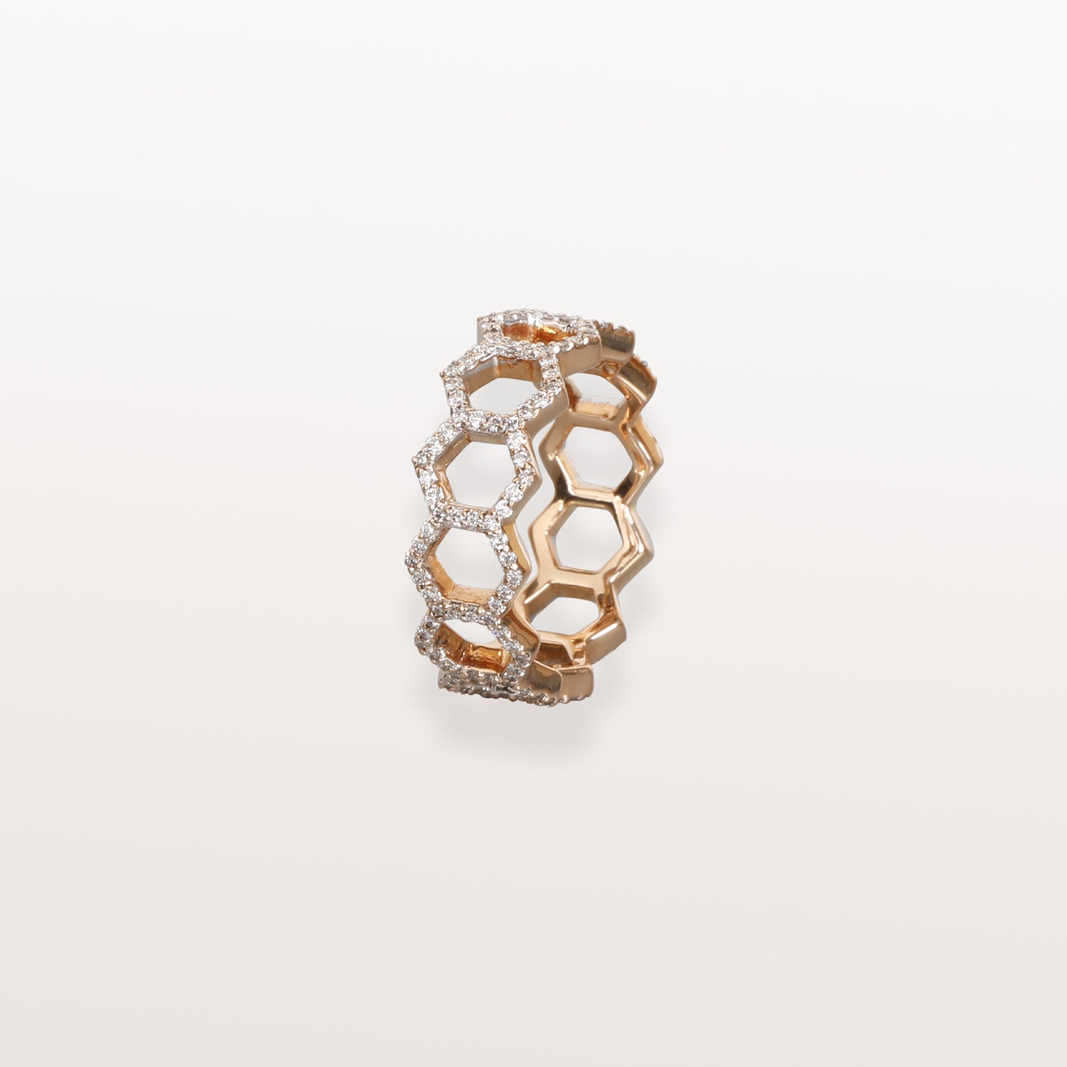 Multi Hexagon Diamond Ring