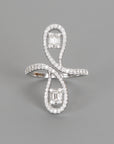 Two Pear Shape Diamond Ring
