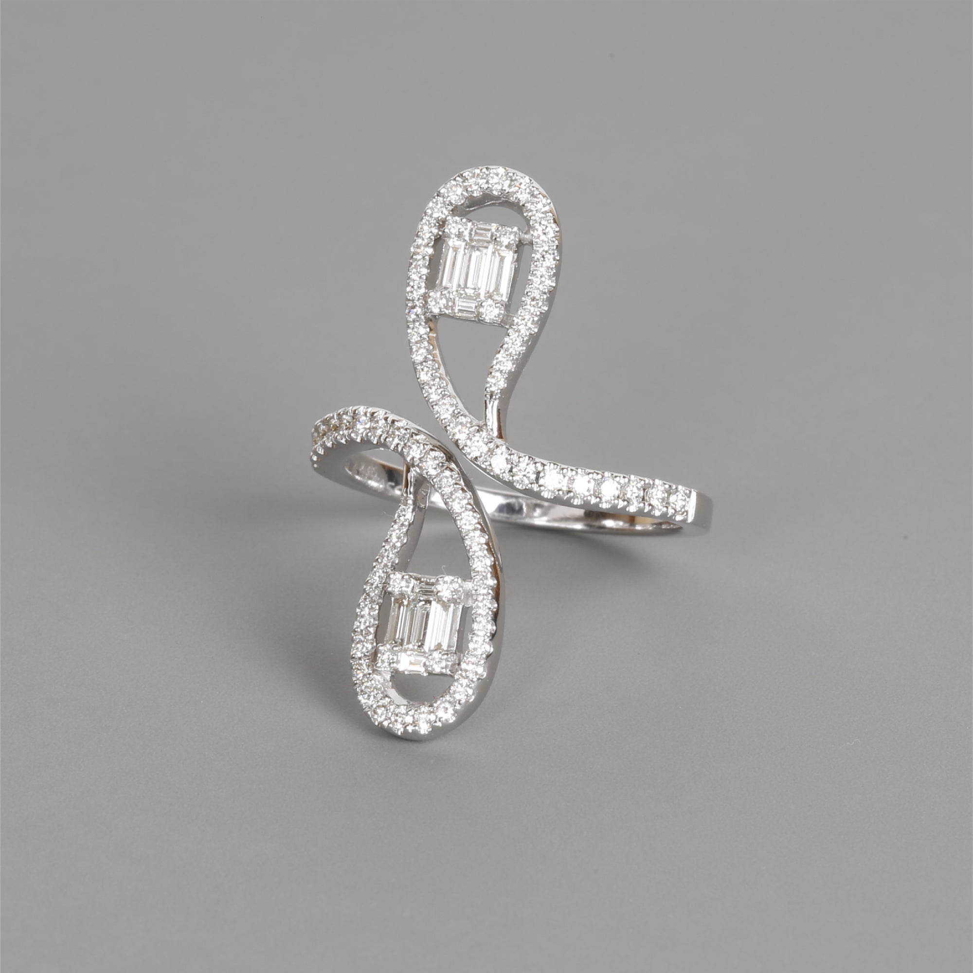 Two Pear Shape Diamond Ring